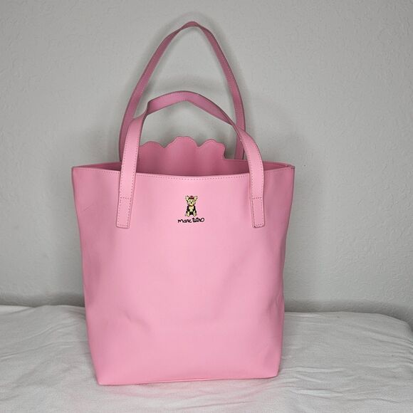 Marc Tetro Pink Yorkie Dog Tote & Wallet Set “Dogs Make Everything Better” NEW - Picture 8 of 14